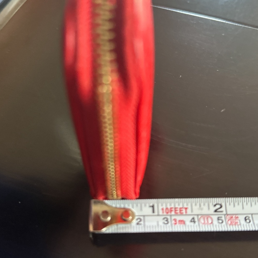 Tory Burch Red Zip Around Card Coin Paper Holder … - image 6